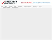 Tablet Screenshot of checktechinspections.com